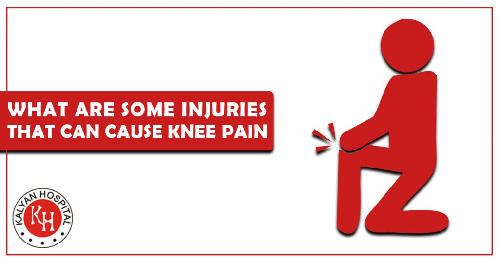 What are some injuries that can cause knee pain