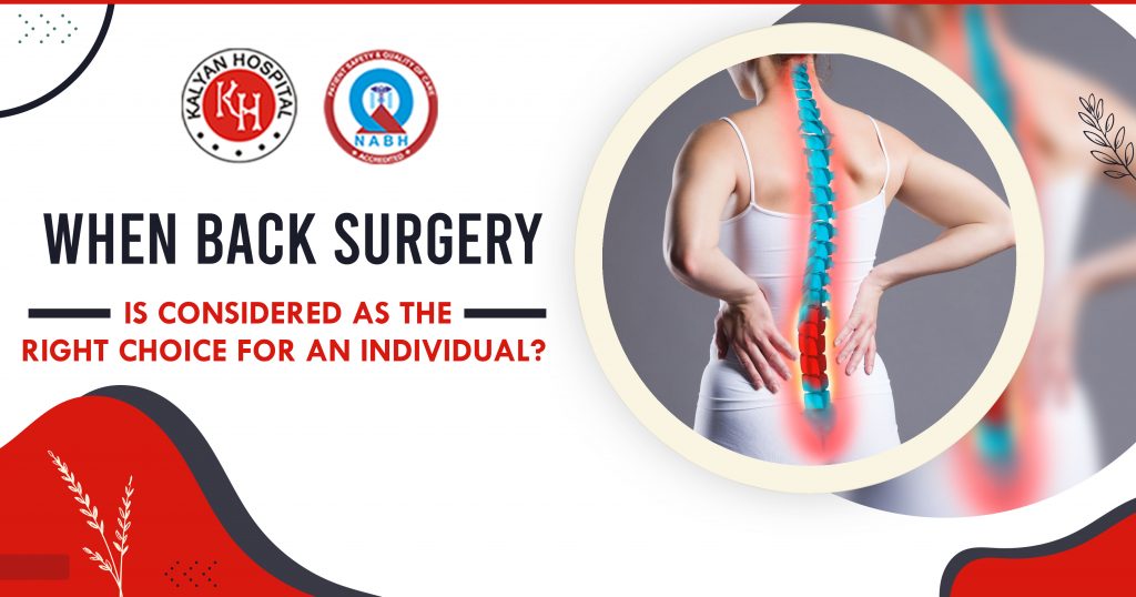 When back surgery is considered