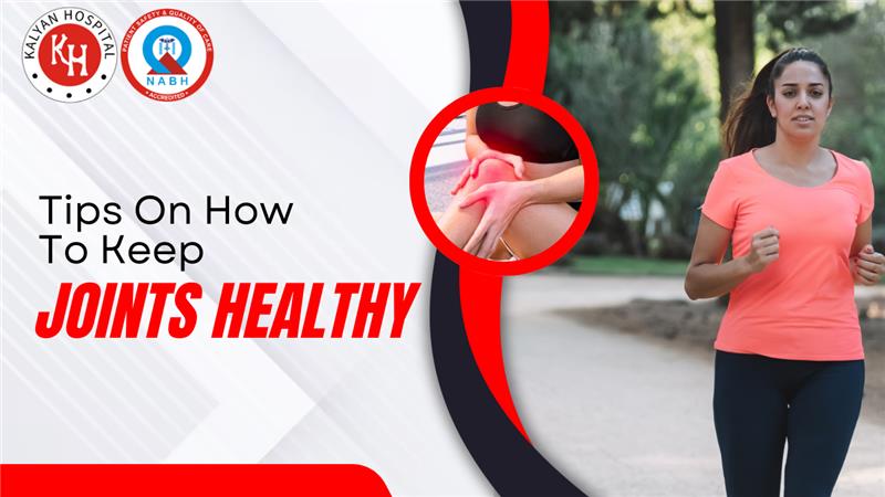 an image of a woman jogging outdoors, and an inset showing joint pain