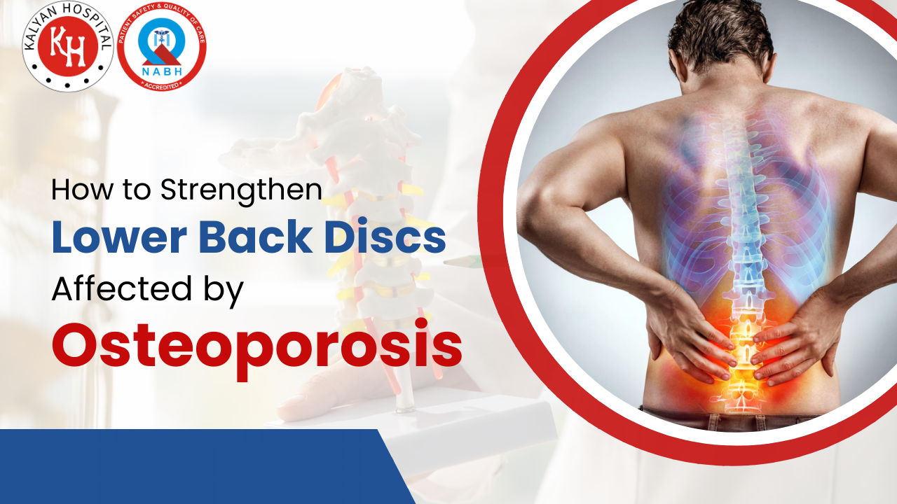 a man holding his lower back disc affected by osteoporosis